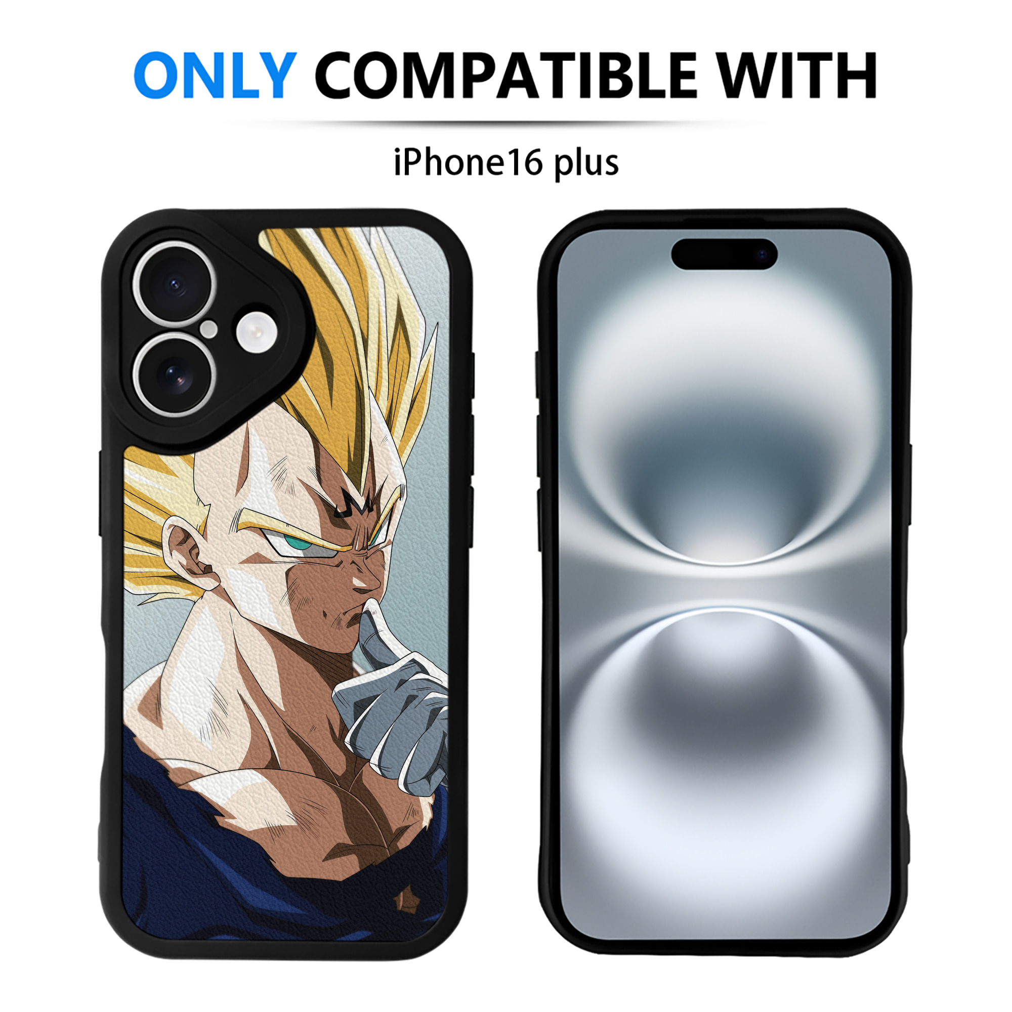（画像用） ドラゴンボール DRAGON BALL 【iPhone 16シリーズ対応】シリコンスマホケース（レザー調） 材質：シリコン